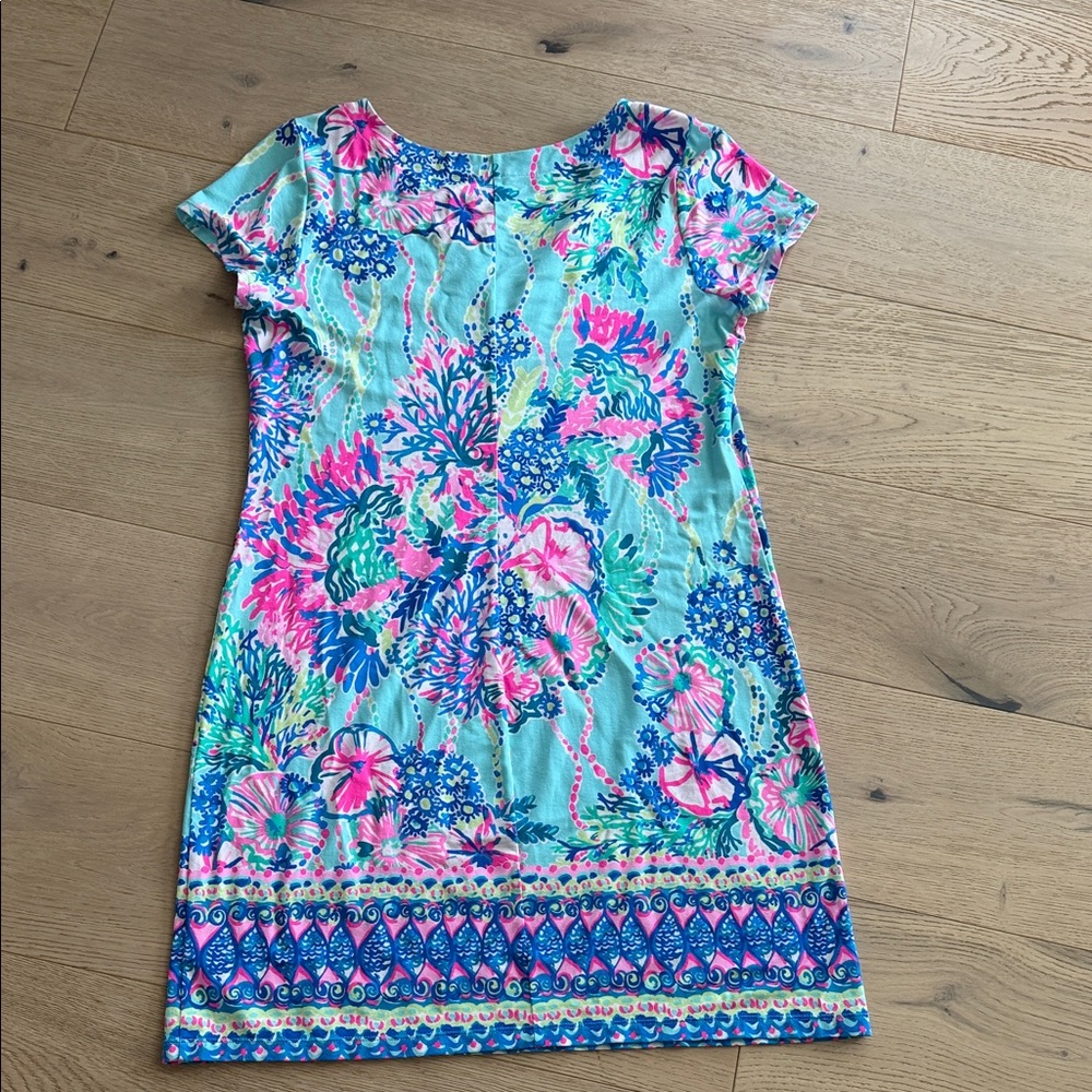 Lilly Pulitzer Sophiletta Dress Beach You To It UPF 50+ Preppy Resortwear Large - Picture 3 of 7